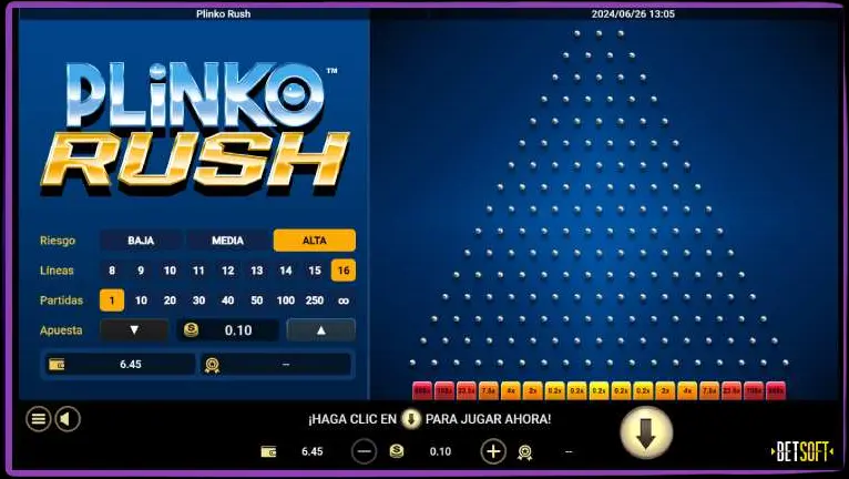 Quais são os recursos móveis do Plinko?